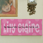 The Moment We Saw You... Personalized Baby Wall Canvas